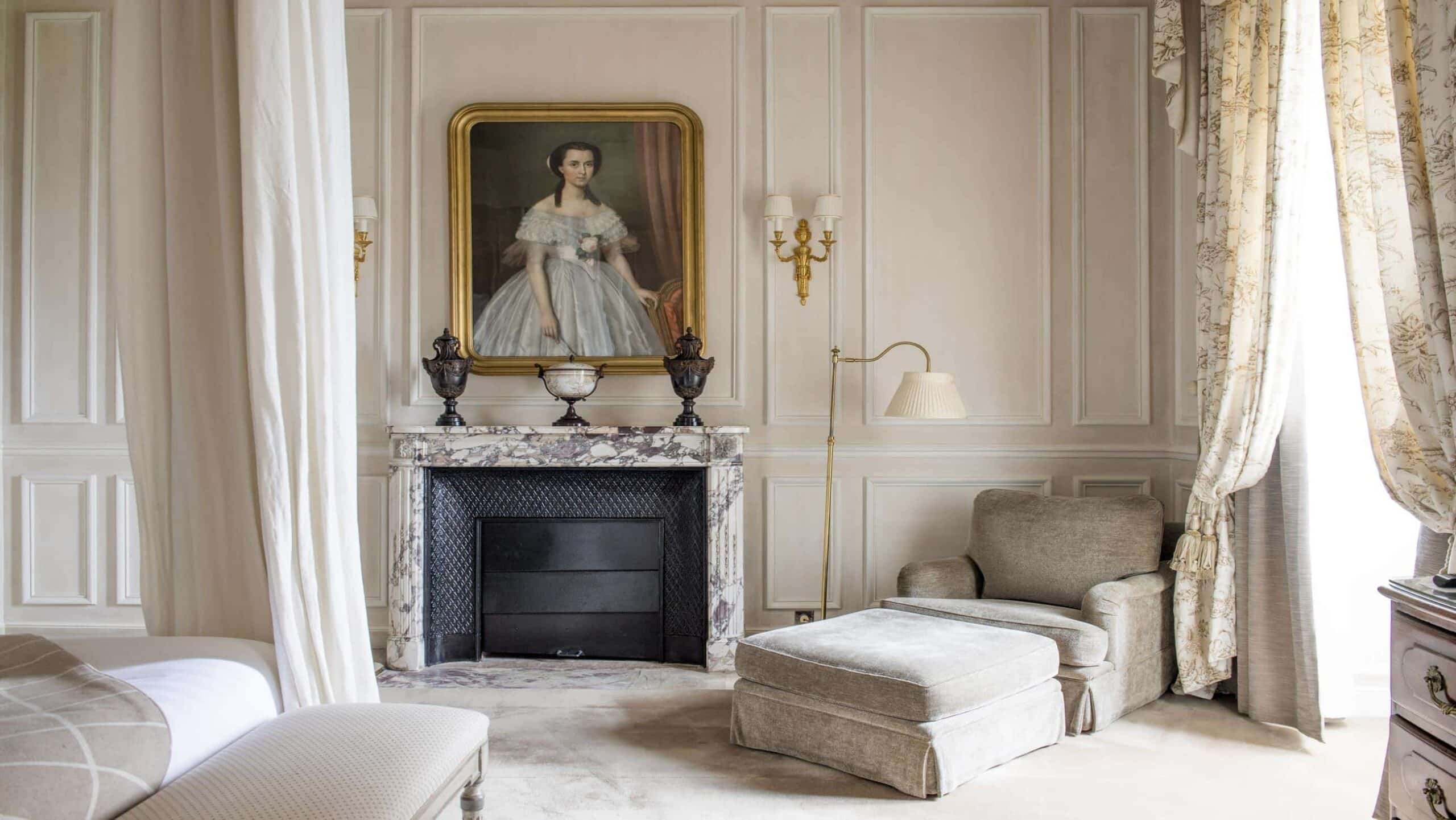 Champagne Les Crayères Reims living room