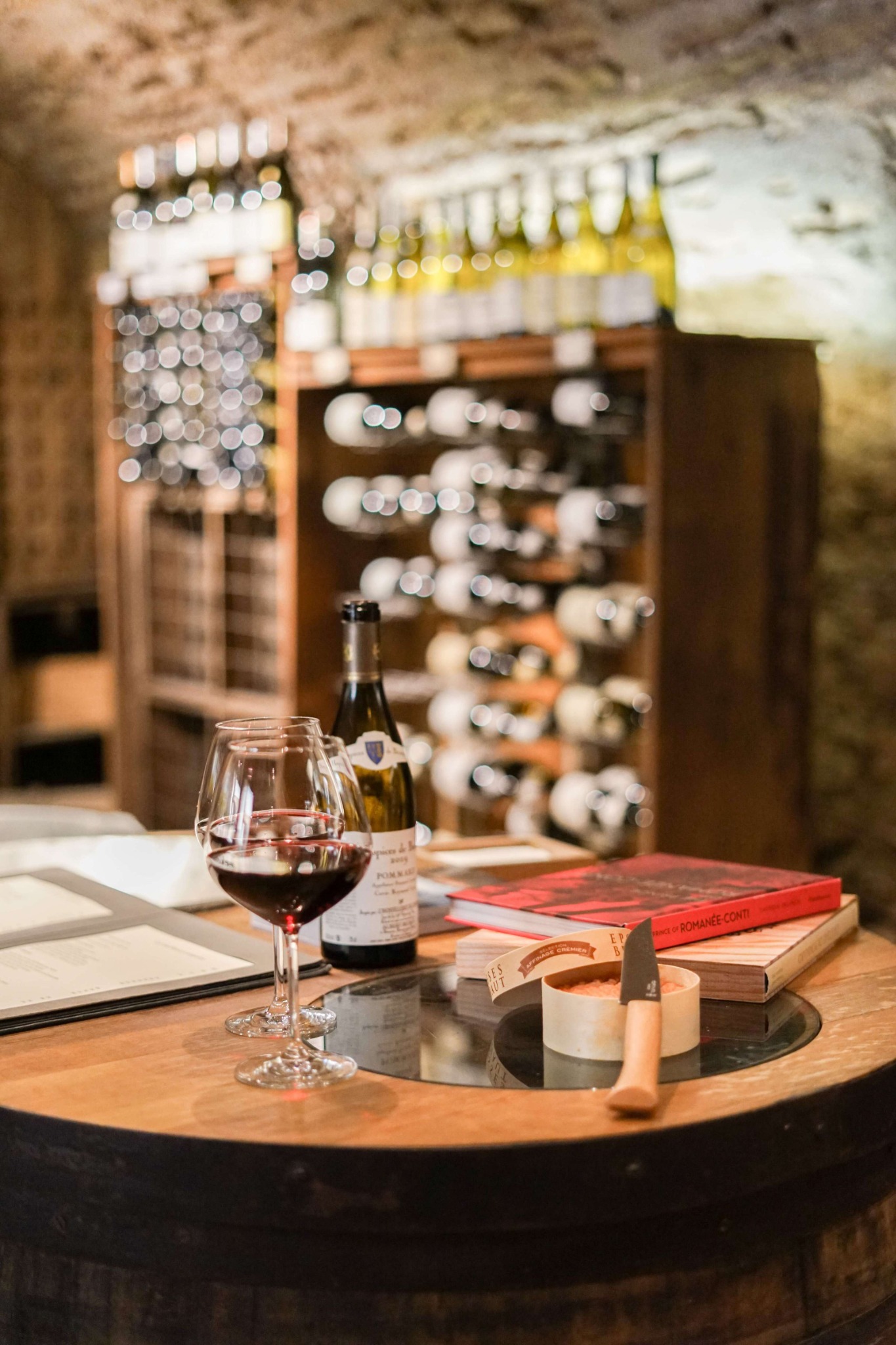 French Flair Burgundy Wine Tasting in the Cellar at Hostellerie de Levernois