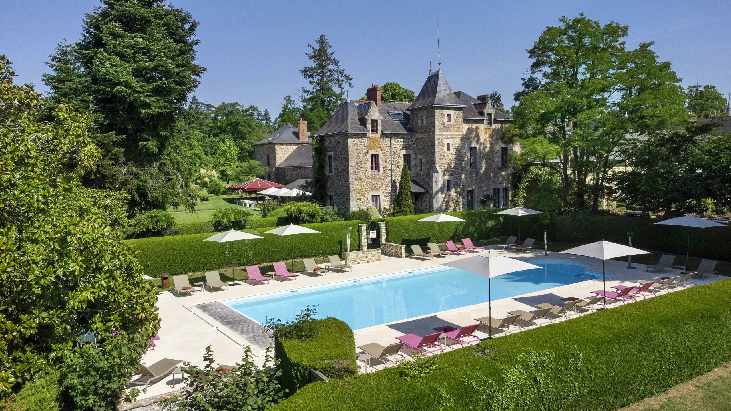 French Flair Loire Valley Le Domaine de la Bretesche swimming pool