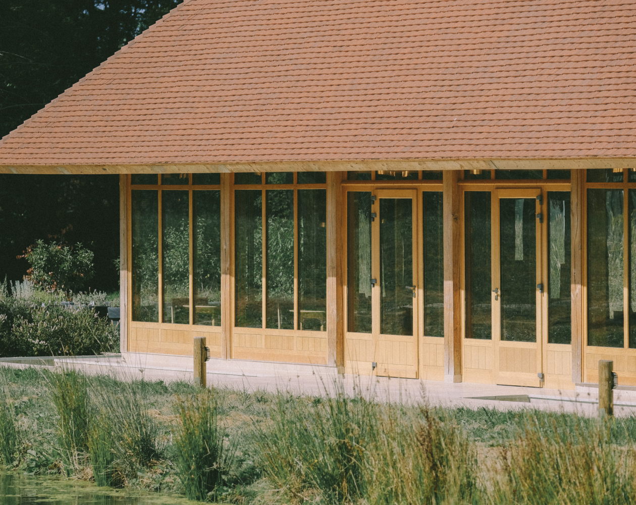 French Flair Loire Valley Sources de Cheverny restaurant outside view