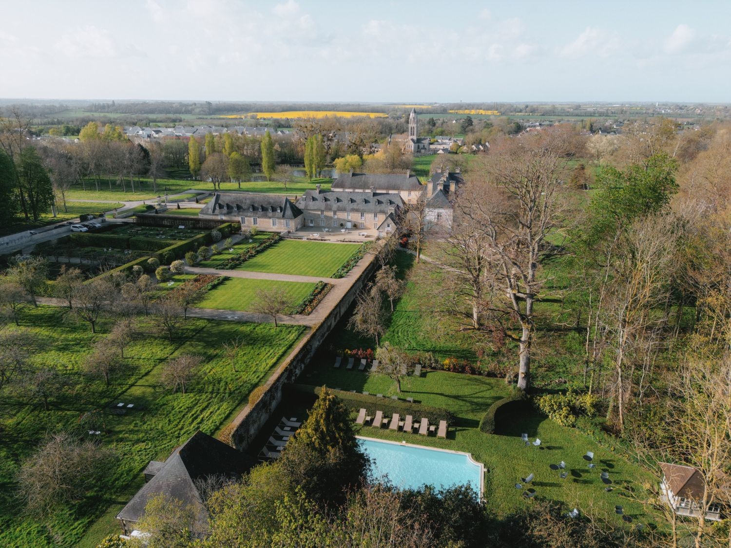 French Flair Normandy Château d Audrieu field