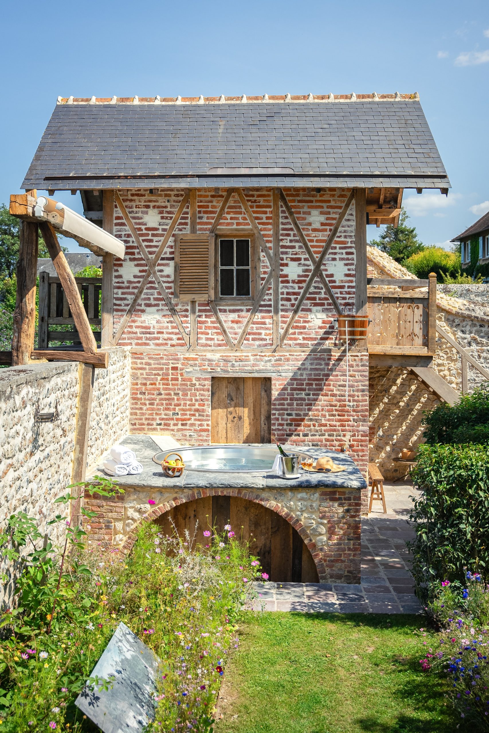 French Flair Normandy la ferme saint siméon Spa potager
