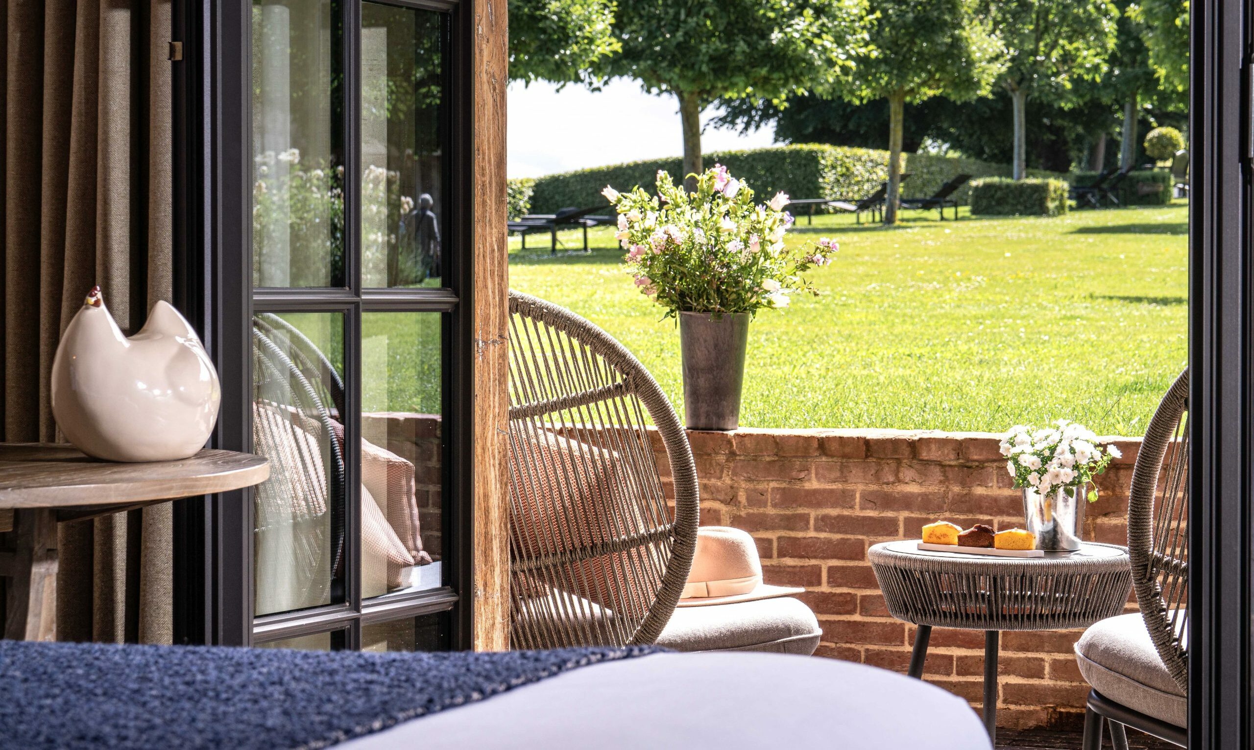 French Flair Normandy la ferme saint siméon superior room and terrace